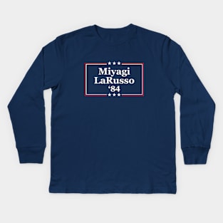 Miyagi LaRusso '84 Kids Long Sleeve T-Shirt